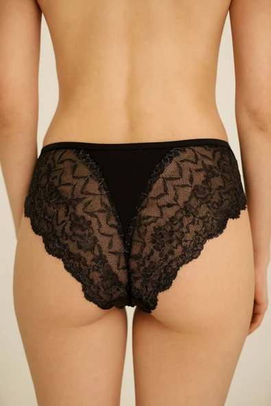Kadın Dantelli Bato Külot 5'li Paket - Günlük ve Özel Kullanım - Resim 3