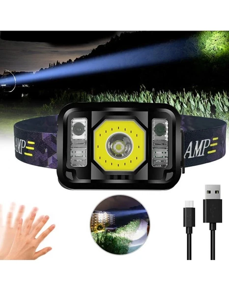 Pratik Sensörlü Sinyalli Kafa Lambası ürün görseli