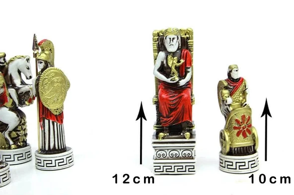 Satranç Taşı Polyester Büyükboy Athena Dekoratif Hediyelik - Resim 2