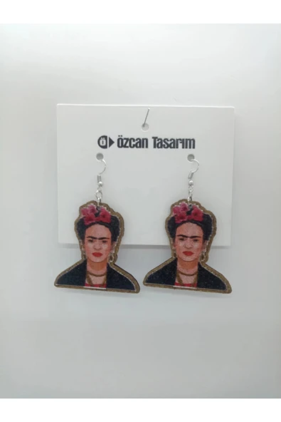 Baskılı Ahşap ?üpe - Kadın Model ürün görseli