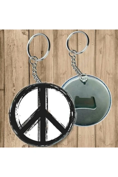 Barış Sembolü Anahtarlık - Açacaklı Anahtarlık ürün görseli