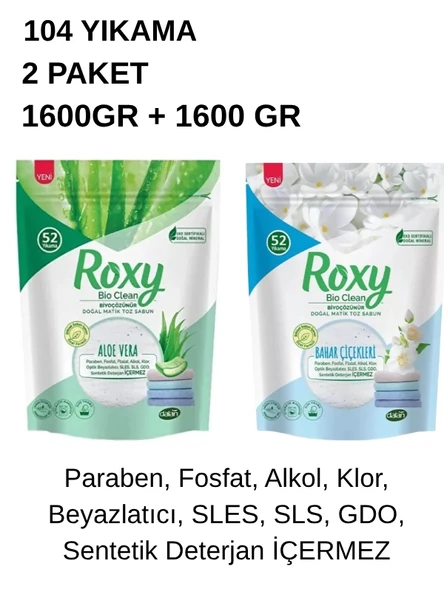 Roxy Toz Sabun Bahar Çiçekleri Ve Aloavera 2 X 1600 Gr - 1