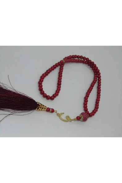 Inci Tesbih Vav Model ( Bordo ) ürün görseli