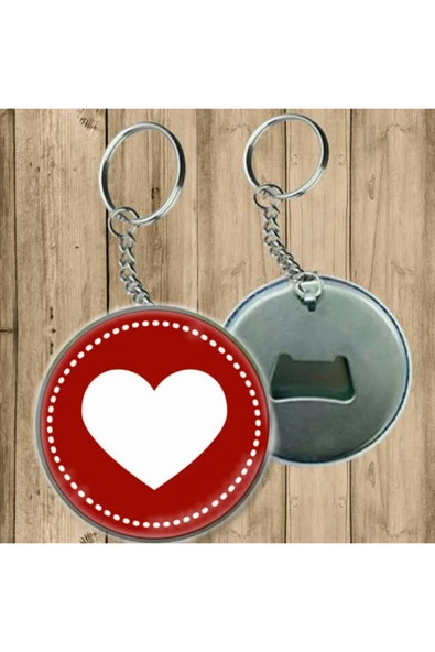 Kalp Model Anahtarlık - Açacaklı Anahtarlık