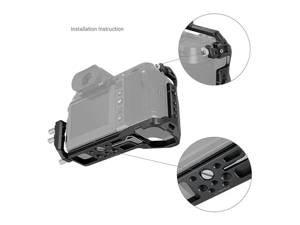 SmallRig 3715 GFX100S / 50S için Kafes ve Kablo Kıskacı - Resim 3