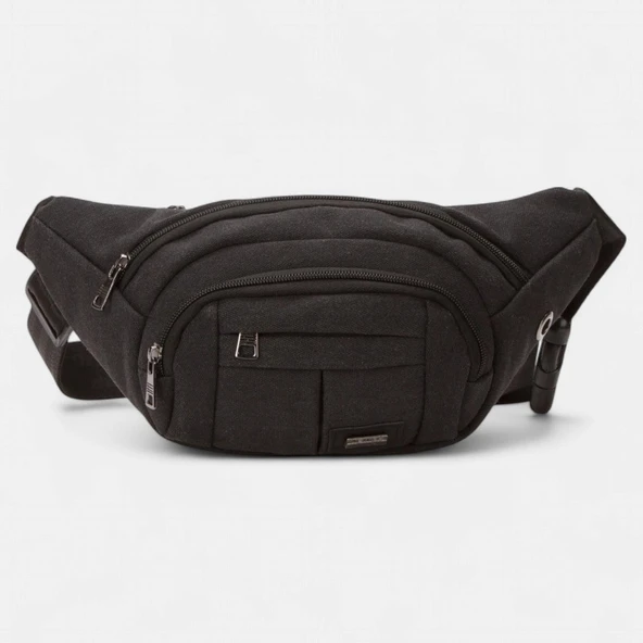 Lederax Kanvas Kumaş Bodybag Bel Çantası ve Omuz Çantası LD559 - Resim 5