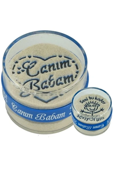 Canım Babam Yazılı Kum Saati - Kumdan Hediye ürün görseli