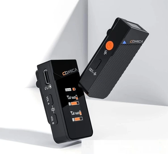 Comica Vimo C3 (2) Kanallı Mini Kablosuz Yaka Mikrofonu - Resim 2