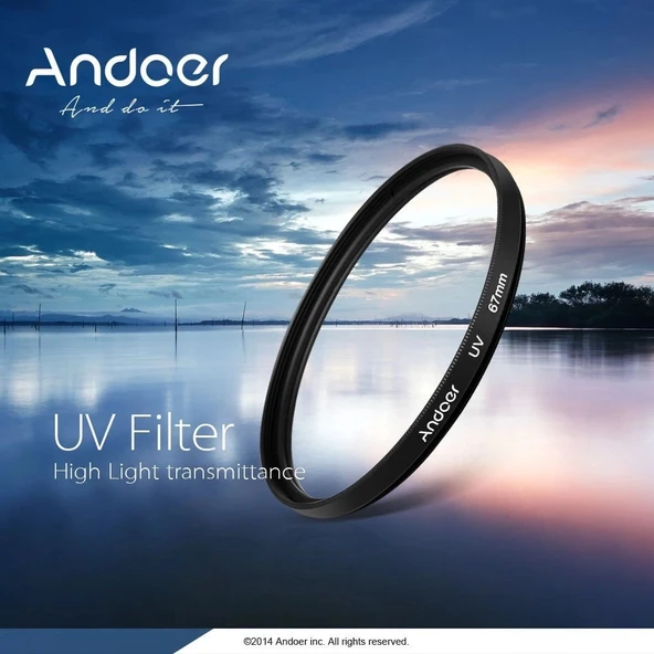 Andoer 67mm UV Filtre  D1591 - Resim 5