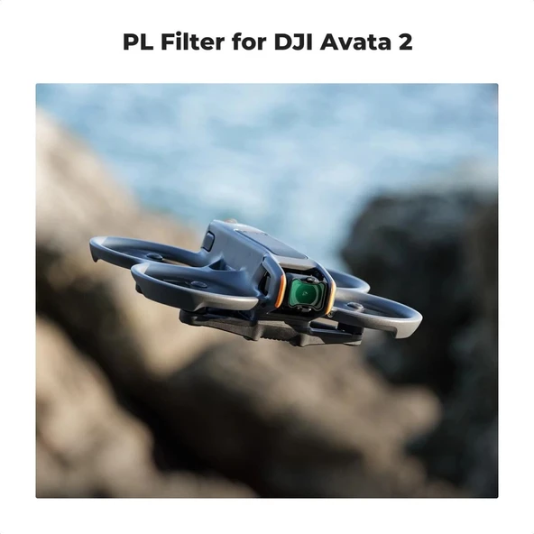 K&F Concept DJI Avata 2  Polarize Filtre  28 Çok Katmanlı Parlama ve Yansımayı Azaltan  HD Optik Cam - Resim 2