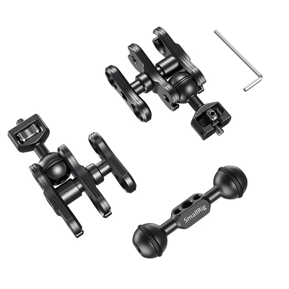 SmallRig 2109B Çift Başlı Bilyalı  ve Uzatmalı  Eklemli (1/4 ''-20 Vida) Kol - Resim 2