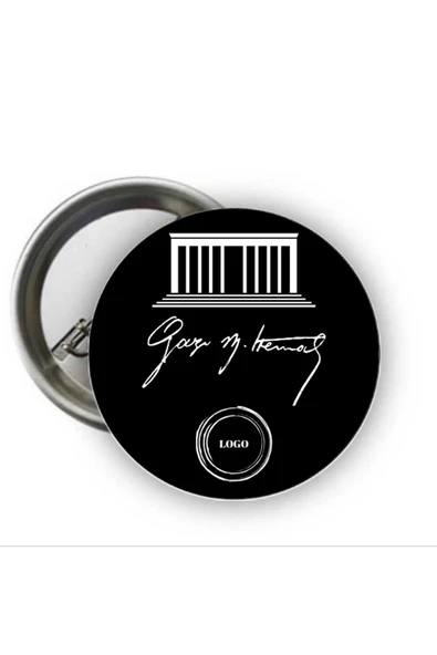 Kişiye Özel 10 Kasım Rozeti - İmza Atatürk Rozeti ( 20 Adet ) ürün görseli