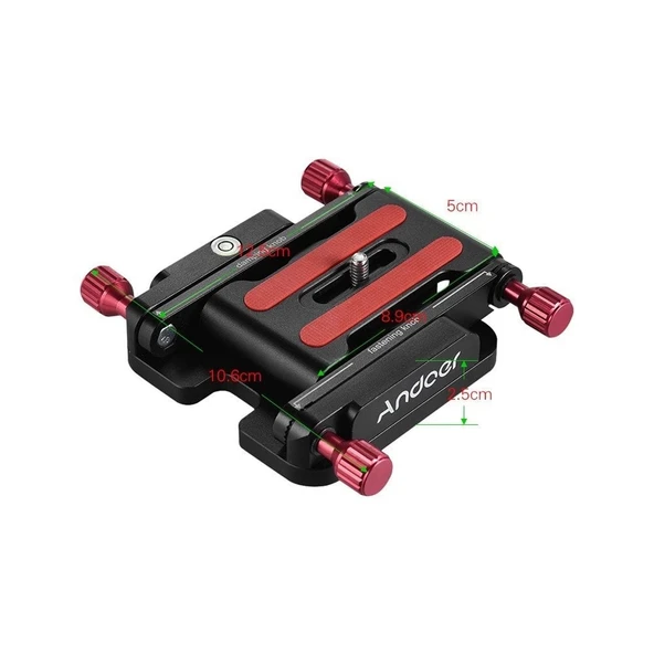 Andoer D5092 Z-5 Z-Tilt Kafalı Katlanır Hızlı Bırakma Plakası - Resim 2