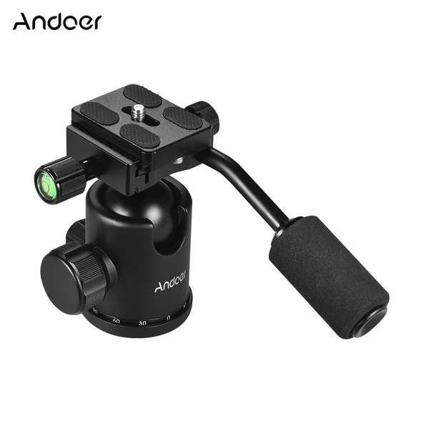 Andoer D6092 360 Derece Dönen Panoramik Top Kafa - Resim 4