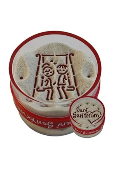 Sevgili Yazılı Kum Saati - Kumdan ürün görseli