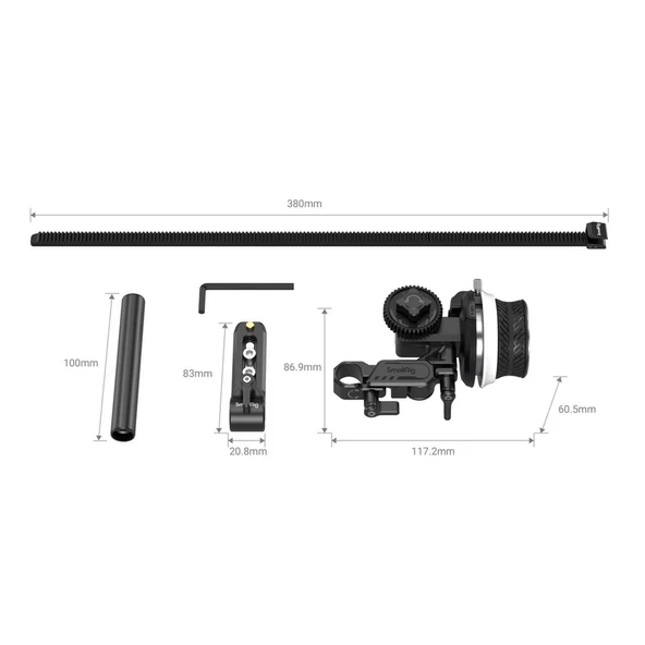SmallRig 3010C Mini Follow Focus - Resim 6