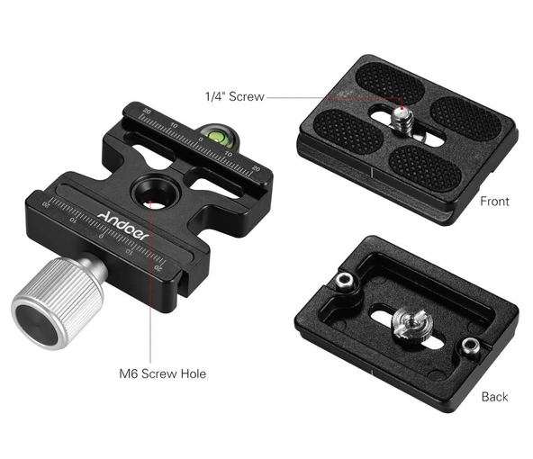 Andoer DC-50P Kamera Hızlı Bırakma Kelepçesi - 5