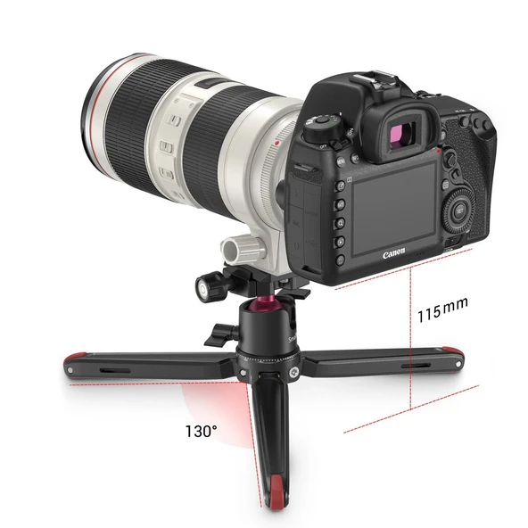 SmallRig BUT2664 Panoramik Top Kafalı Masa Üstü Mini Tripod - Resim 4