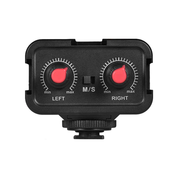 Andoer WS-VS Çift Kanallı Mikrofon Ses Mikseri - Resim 2