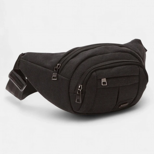 Lederax Kanvas Kumaş Bodybag Bel Çantası ve Omuz Çantası LD559 - Resim 2