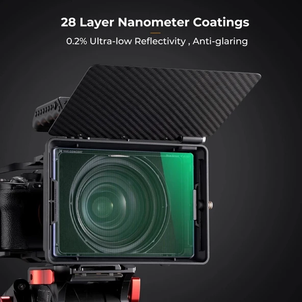 K&F NANO-X  Mavi Çizgi 4x5.65 Filtre Tilta ve SmallRig ve Diğer  Matbox ile Uyumlu 4mm HD Optik Cam - Resim 4