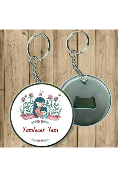 Anneler Günü Hediyesi Isime Özel Anahtarlık ( Açacaklı Anahtarlık ) ürün görseli