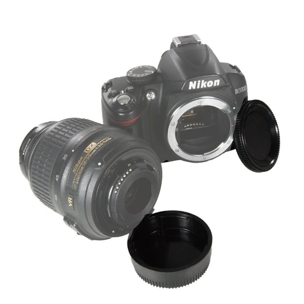 Nikon İçin Body ve Lens Arka Kapağı - Resim 4