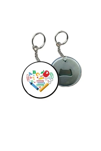 Öğretmenler Gününe Özel Anahtarlık - Öğretmene Anahtarlık Hediye ( Kalp Anahtarlık ) ürün görseli