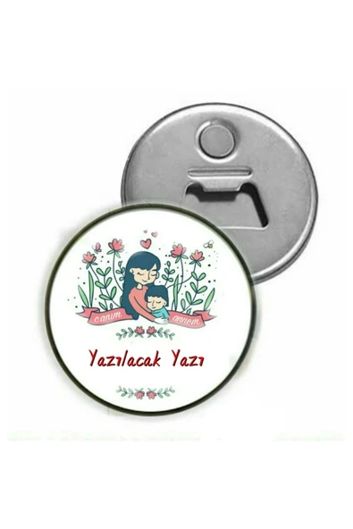 Anneler Günü Hediyesi Isime Özel Magnet ( Açacaklı Magnet ) ürün görseli