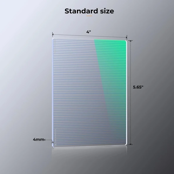 K&F NANO-X  Mavi Çizgi 4x5.65 Filtre Tilta ve SmallRig ve Diğer  Matbox ile Uyumlu 4mm HD Optik Cam - Resim 2