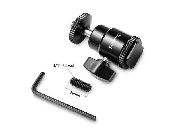 SmallRig 761 Metal Top Kafa 1/4 ''Dişli Adaptör - Resim 3