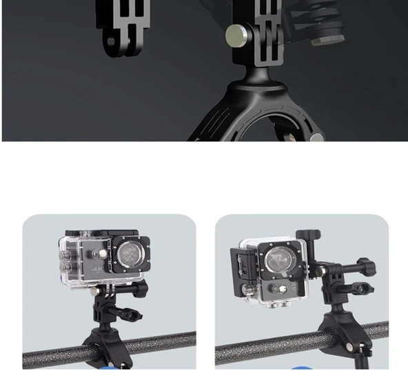 Oem Marka JX008 Aksiyon Kameralar için Gidon Montaj Kelepçesi - Resim 2