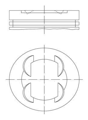 PISTON SEGMAN 86.4 mm BMW S50 B32 E36 M3 3.2 11251404821-1405264 ürün görseli