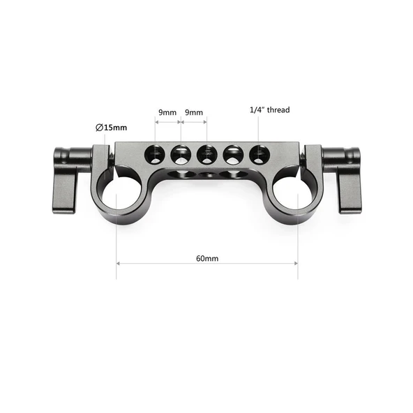 SmallRig 2061 Süper Hafif 15 mm Raylı Blok (2'li Paket) - Resim 3