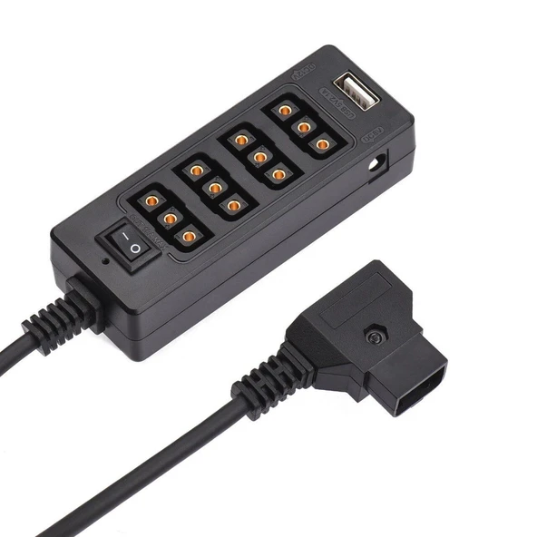 Andoer D-Tap B Tipi Soket D-tap Erkek-8 Portlu Güç Kaplosu D9817 ürün görseli