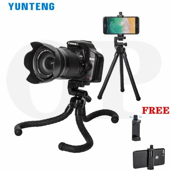 Yunteng VCT-3280 Esnek Bacaklı Ayarlanabilen Masa Tripotu - Resim 5