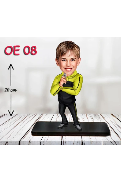 Kişiye Özel Ahşap Biblo - Erkek Çocuk Karikatür Biblo - Hakem Biblo ürün görseli