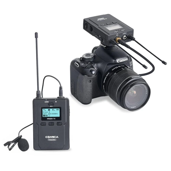 Comica CVM-WM200C Tekli Yaka Mikrofonu - Resim 2