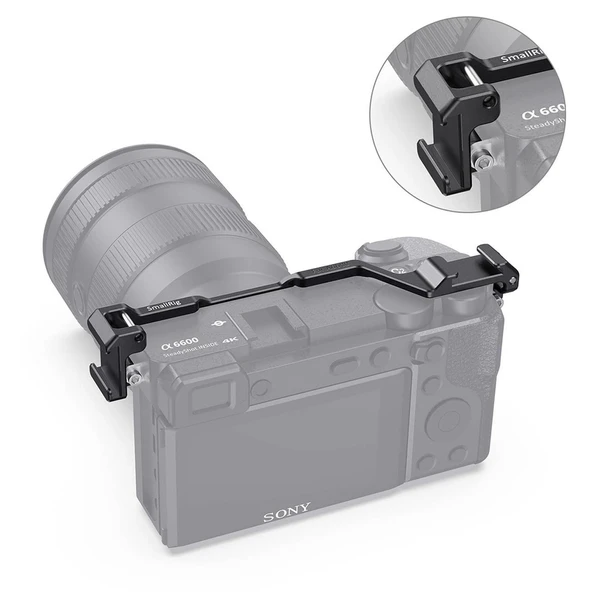 SmallRig BUC2498 Sony a6600 Kamera  için  Ayakkabı Dağı Yer Değiştirme Plakası - 3