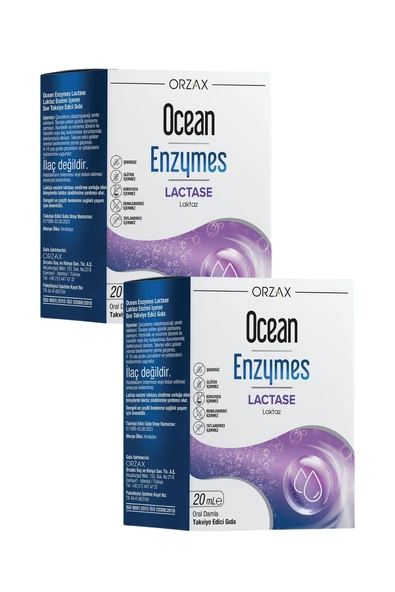 Ocean Enzymes Lactase Damla 20 ml x 2 Adet ürün görseli