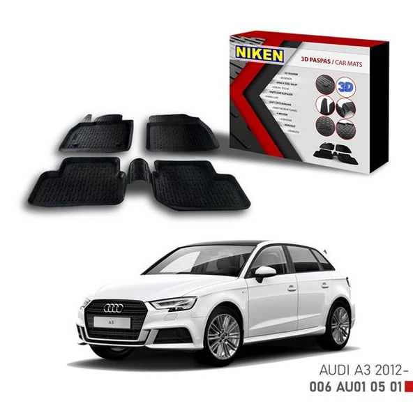 3D PASPAS AUDI A3 HB 2012- ürün görseli