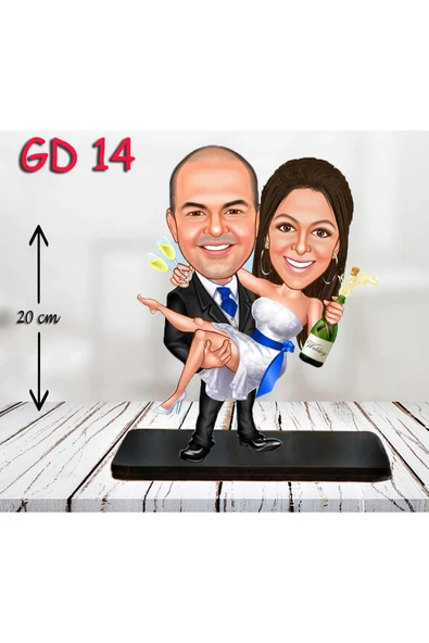 Kişiye Özel Ahşap Biblo - Düğün Biblo 5 ( 3D Biblo ) ürün görseli