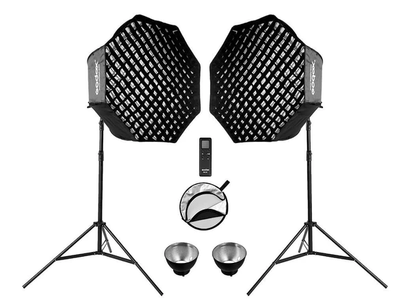 Godox SL60II D 60W LED Beyaz Video Işığı 2'li Kit ürün görseli