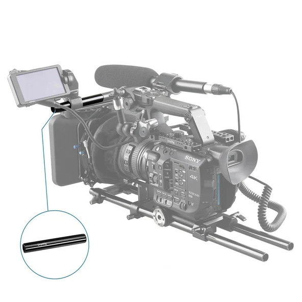 SmallRig 1049 Alüminyum Alaşımlı Çubuklar (10cm) - Resim 4