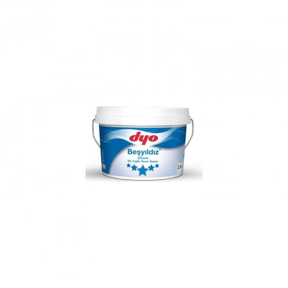 Dyo Beşyıldız Silikonlu Dış Cephe Boyası 2,5 Lt Ayliz