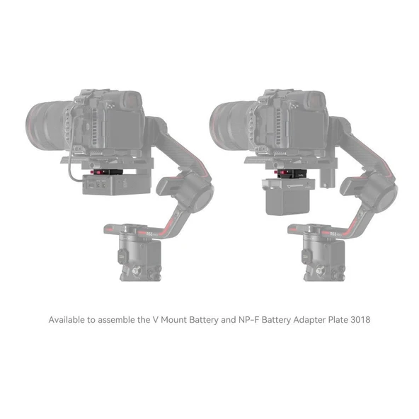 SmallRig 4189 DJI RS Sabitleyiciler için  Güç Kaynağı Montaj Plakası - Resim 6