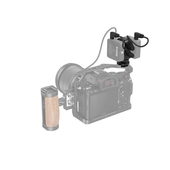 SmallRig 2996 Kablosuz Mikrofon için İkisi bir Arada Braket - Resim 6