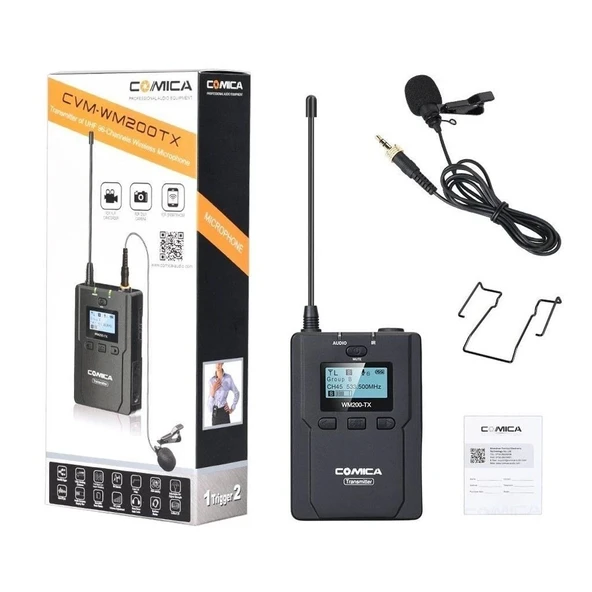 Comica CVM-WM200TX 96 Kanal 120m Yaka Vericisi Mikrofon - Resim 4