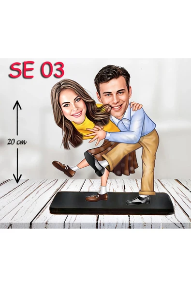 Kişiye Özel Ahşap Biblo - Dans Eden Sevgili Biblosu ürün görseli