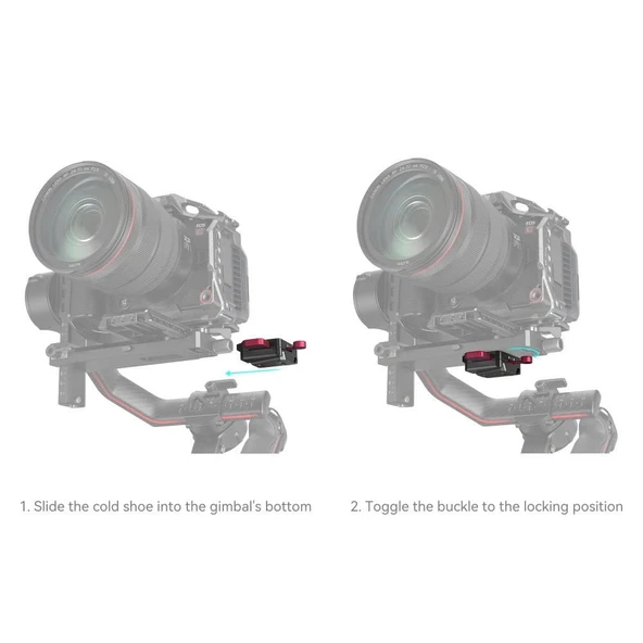 SmallRig 4189 DJI RS Sabitleyiciler için  Güç Kaynağı Montaj Plakası - Resim 5